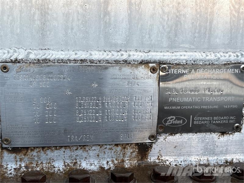 Bedard Quad/A Pneumatic Bulk Trailer Ostale prikolice