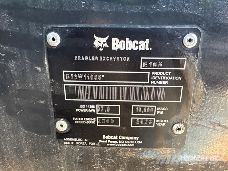 Bobcat E165 Tracked Excavator Rupsgraafmachines