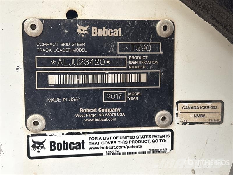 Bobcat T590 لوادر انزلاقية التوجيه