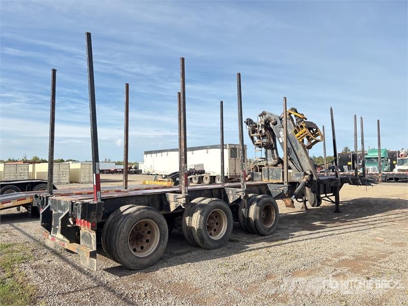BWS 45 ft Tri/A Self-Loading Log Trailer Лісовози