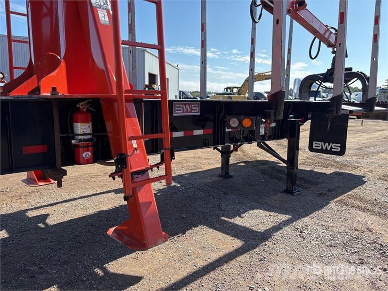 BWS 46 ft Tri/A Self-Loading Log Trailer Hout-Aanhangers