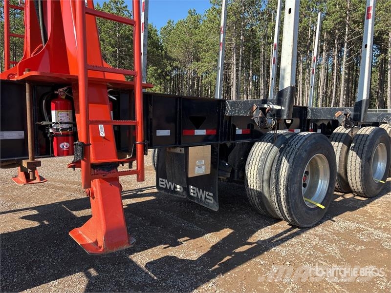 BWS 46 ft Tri/A Self-Loading Log Trailer Hout-Aanhangers