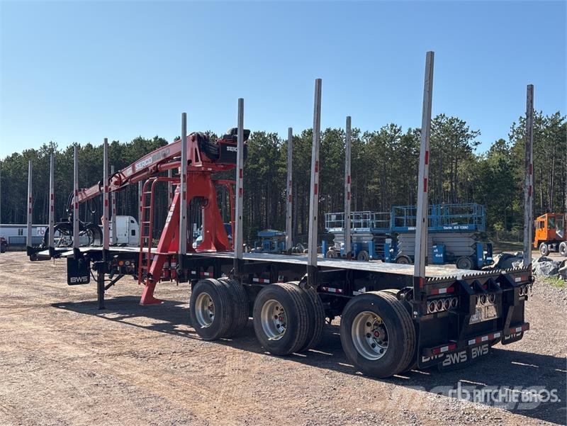 BWS 46 ft Tri/A Self-Loading Log Trailer Hout-Aanhangers