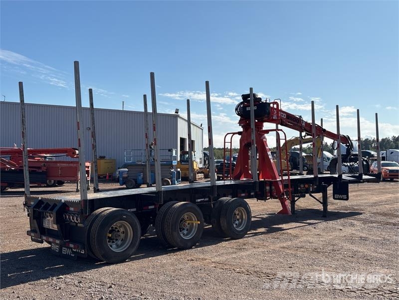 BWS 46 ft Tri/A Self-Loading Log Trailer Hout-Aanhangers