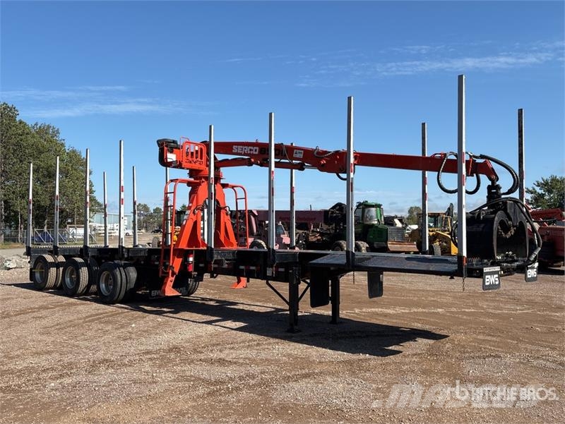 BWS 46 ft Tri/A Self-Loading Log Trailer Hout-Aanhangers