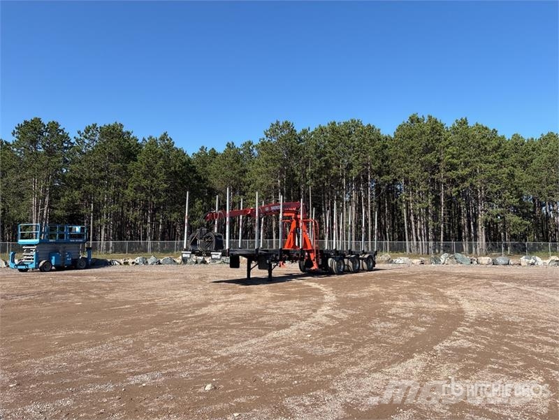 BWS 46 ft Tri/A Self-Loading Log Trailer Hout-Aanhangers