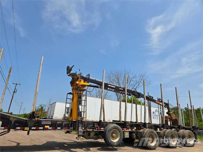 BWS 52LD4X5T 52 ft Quad/A Self-Loading Log Trailer Miškovežių priekabos