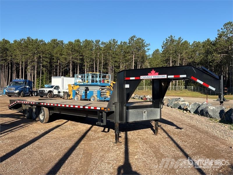 Canadian 30 ft Tri/A Gooseneck Equipment Trailer Oprijwagen