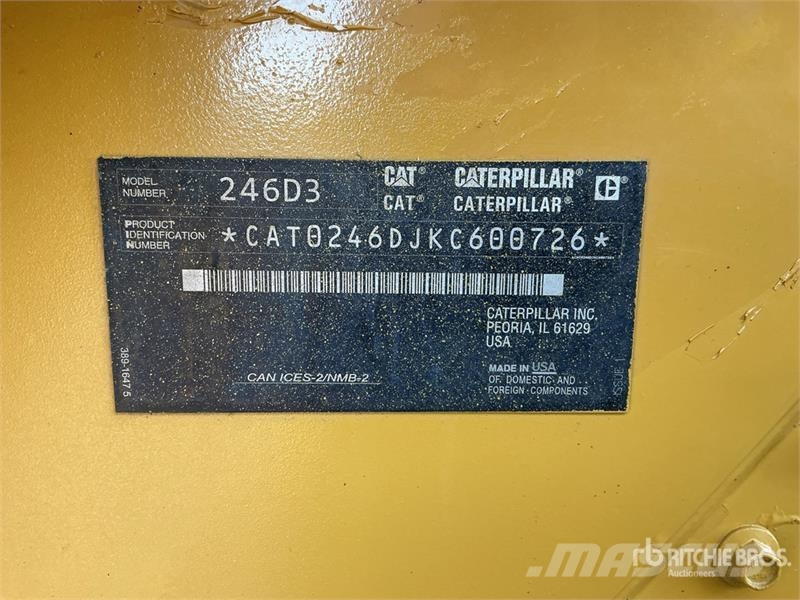 CAT 246D3 Two-Speed High Flow XPS Skid Steer Loader Krautuvai su šoniniu pasukimu