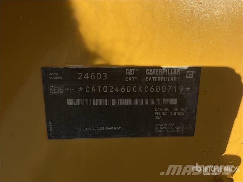 CAT 246D3 Two-Speed High Flow XPS Skid Steer Loader Lietoti riteņu kompaktiekrāvēji