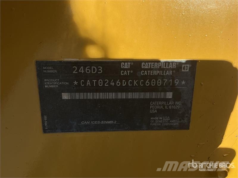 CAT 246D3 Two-Speed High Flow XPS Skid Steer Loader Lietoti riteņu kompaktiekrāvēji