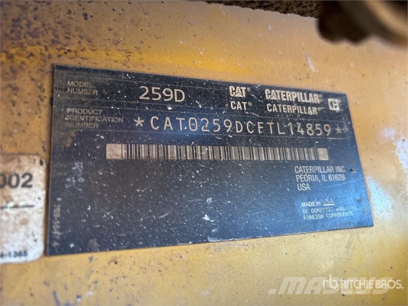 CAT 259D Šmykom riadené nakladače