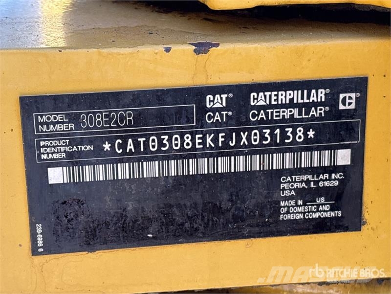 CAT 308E2 CR Kāpurķēžu ekskavatori