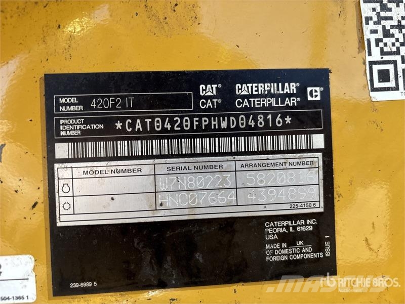 CAT 420F2IT 4x4 Backhoe Loader Ekskavatori-iekrāvēji