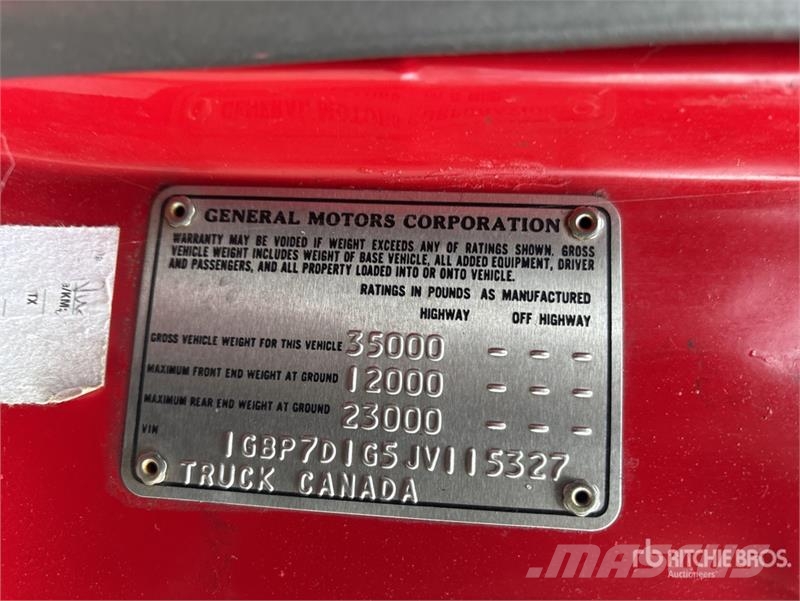Chevrolet C6500 4x2 Fire Truck 消防車
