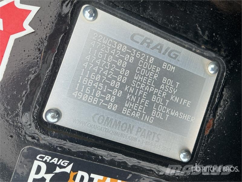 Craig EX-WC-36 36 in Q/C Excavator Compaction Wheel - Fi Ďalšie komponenty