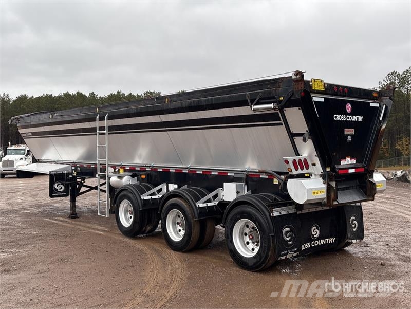 Cross Country 39 ft Tri/A Live Bottom Trailer Semi-remorques à plancher mobile