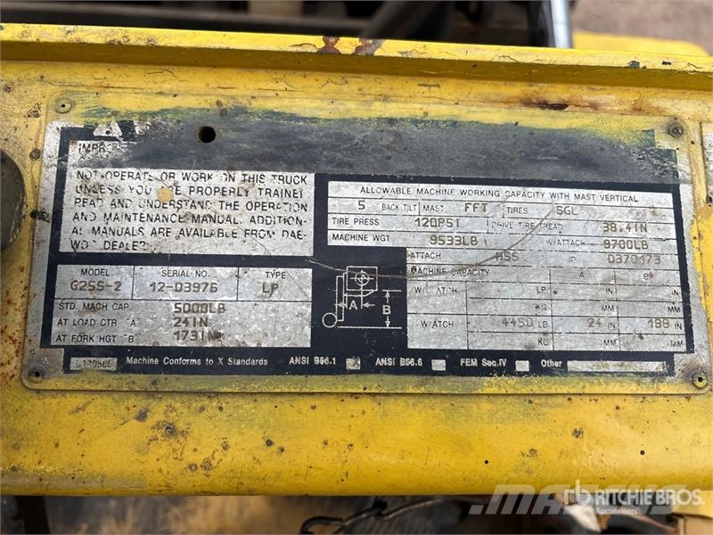 Daewoo G25S-2 شاحنات ذات رافعات شوكية - أخرى