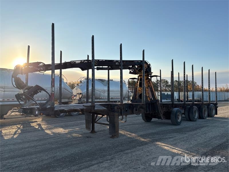 Deloupe 51 ft Quad/A Self-Loading Log Trailer Rönkszállító pótkocsik