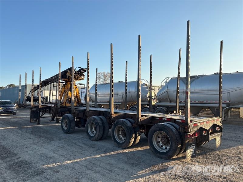 Deloupe 51 ft Quad/A Self-Loading Log Trailer Rönkszállító pótkocsik
