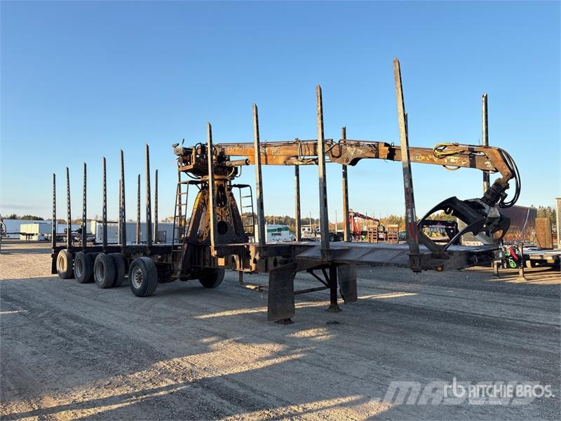 Deloupe 51 ft Quad/A Self-Loading Log Trailer Rönkszállító pótkocsik