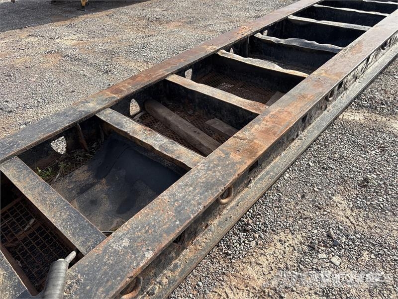 Deloupe 60 ton Tri/A Beam Removable Gooseneck Lowboy Trail 로우 로더