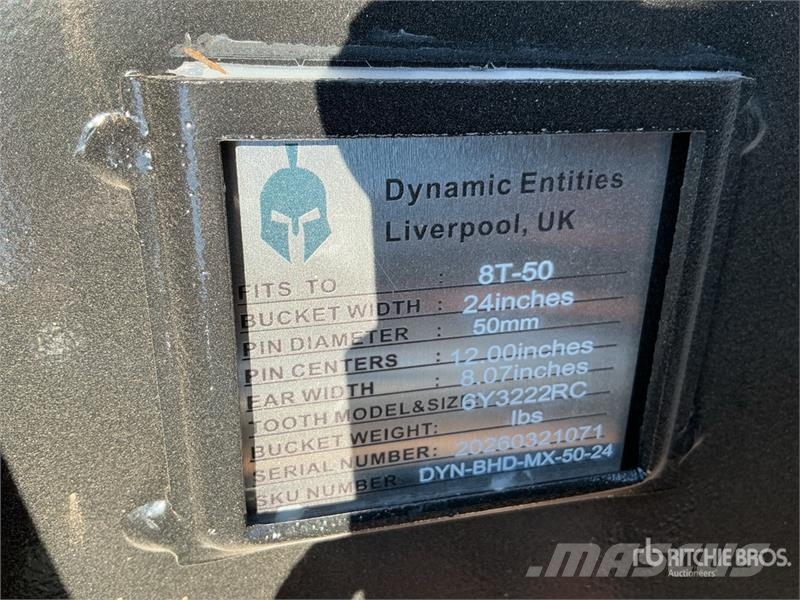 Dynamic Entities 24 in Digging Excavator Bucket - Fits Cat Skovle