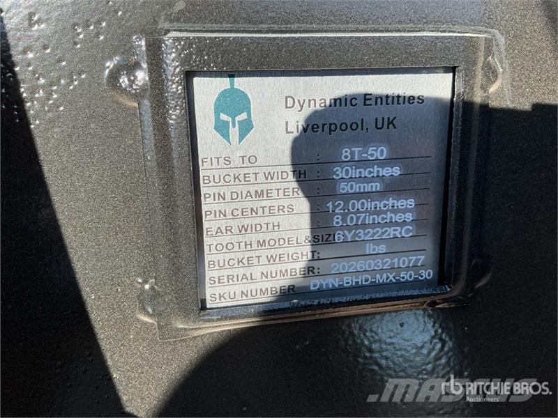 Dynamic Entities 30 in Digging Excavator Bucket - Fits Cat Skovle