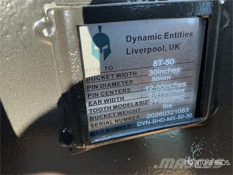 Dynamic Entities 30 in Digging Excavator Bucket - Fits Cat Skovle