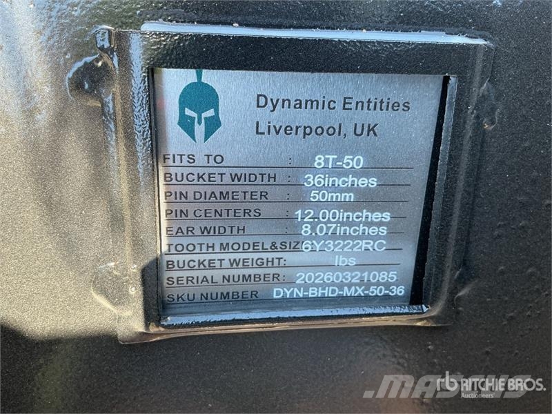 Dynamic Entities 36 in Digging Excavator Bucket - Fits Cat Skovle