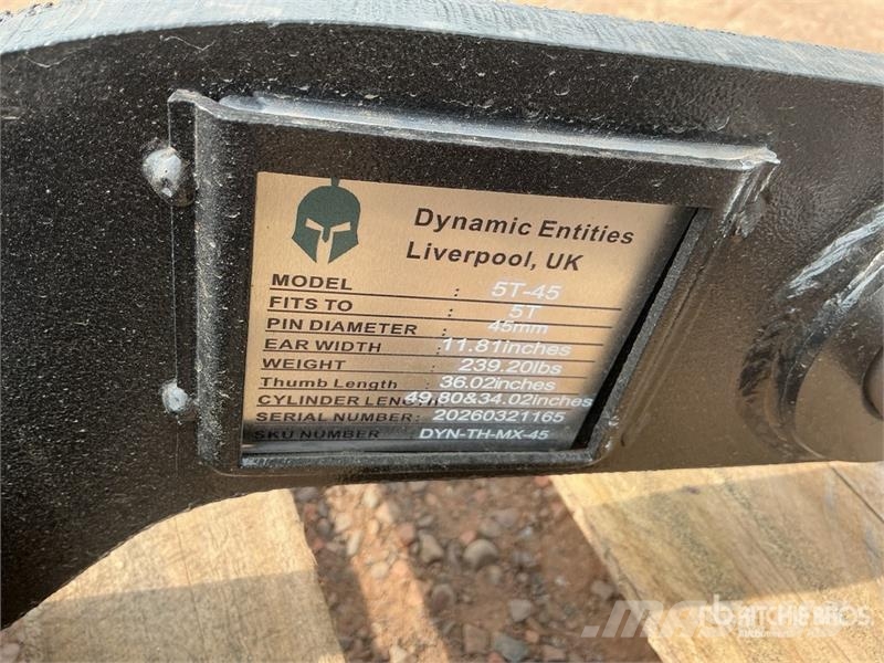 Dynamic Entities 36 in Excavator Thumb - Fits Cat 305/305. Skovle