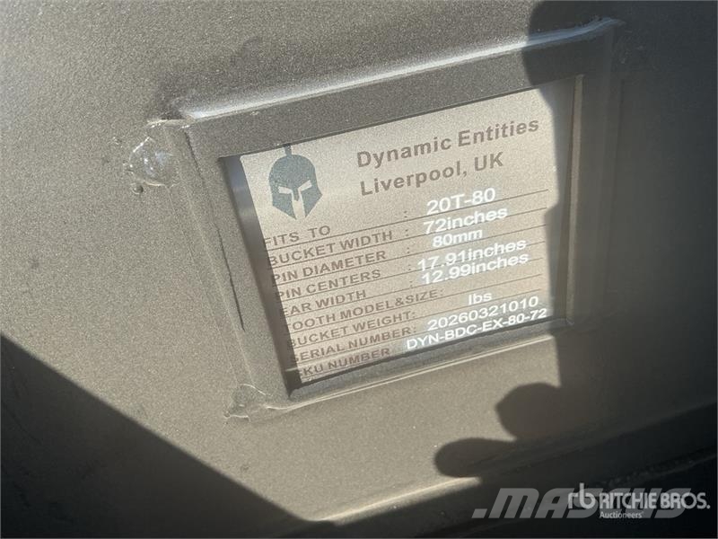 Dynamic Entities 72 in Cleanup Excavator Bucket - Fits Cat Skovle
