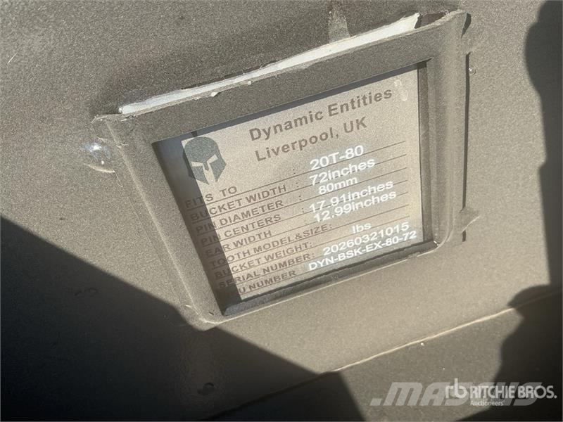 Dynamic Entities 72 in Skeleton Excavator Bucket - Fits Ca Skovle