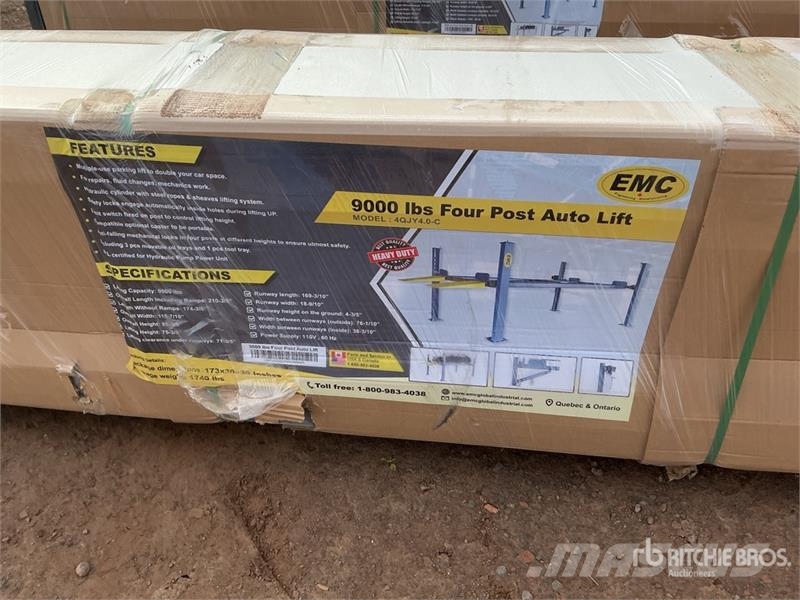EMC 4QJY4.0-C 4 Post 9000 lb Vehicle Lift (Unused) Építőipar - Egyebek