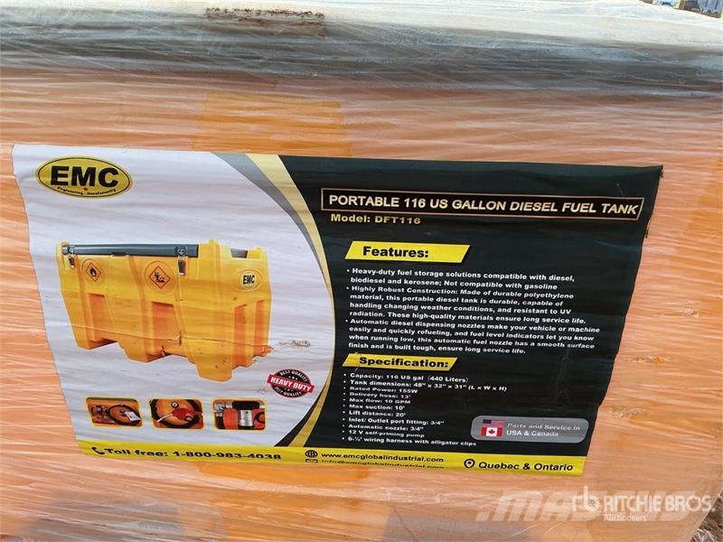 EMC DFT116 116 gal Portable Poly Fuel Tank (Unused) Kraftstoff- und Zusatzstoffbehälter