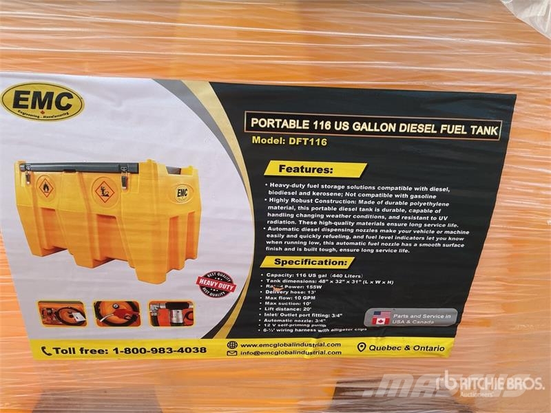 EMC DFT116 116 gal Portable Poly Fuel Tank (Unused) Kraftstoff- und Zusatzstoffbehälter