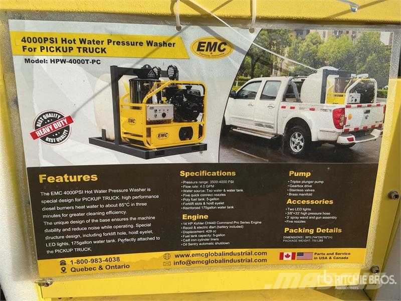EMC HPW-4000T Pressure Washer (Unused) Visokotlačni kućni perači
