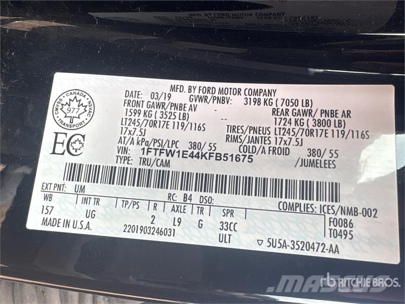 Ford F-150 4x4 Crew Cab Pickup Ostalo