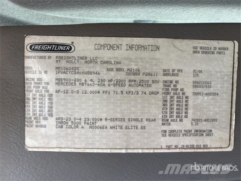 Freightliner M2 106 4x2 Rollback Truck Hinausautot