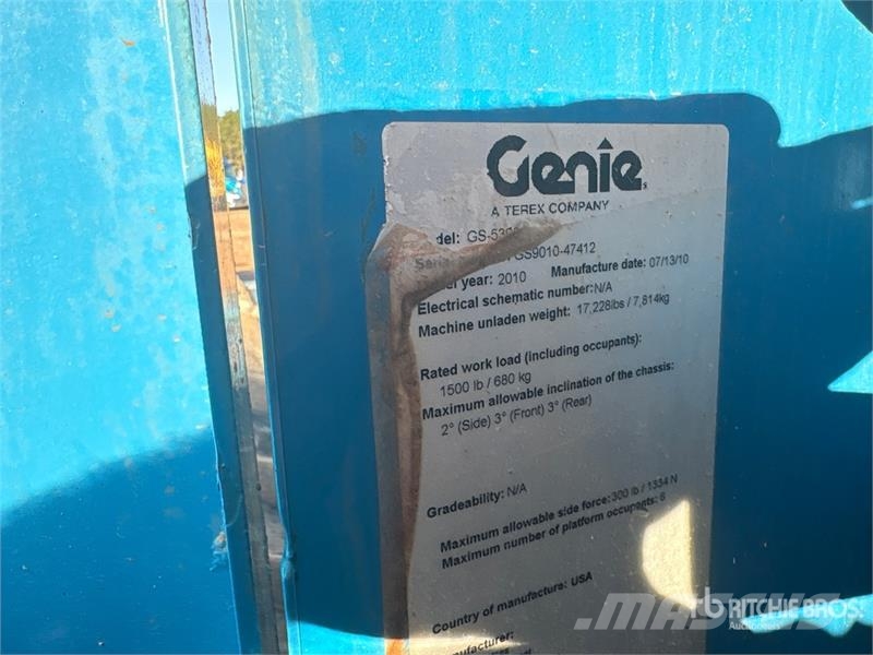 Genie GS-5390RT 4x4 Dual Fuel Scissor Lift Piattaforme a pantografo