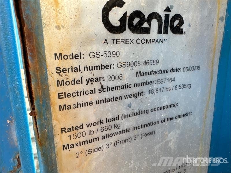 Genie GS-5390RT Diesel Scissor Lift رافعات مقصية الشكل