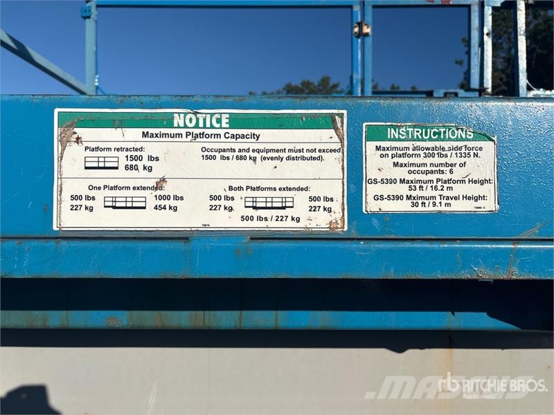 Genie GS-5390RT Dual Fuel Scissor Lift Scheren-Arbeitsbühnen