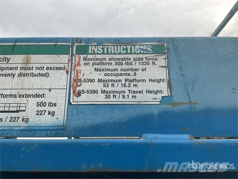 Genie GS-5390RT Gasoline Scissor Lift Ανυψωτήρες ψαλιδωτής άρθρωσης