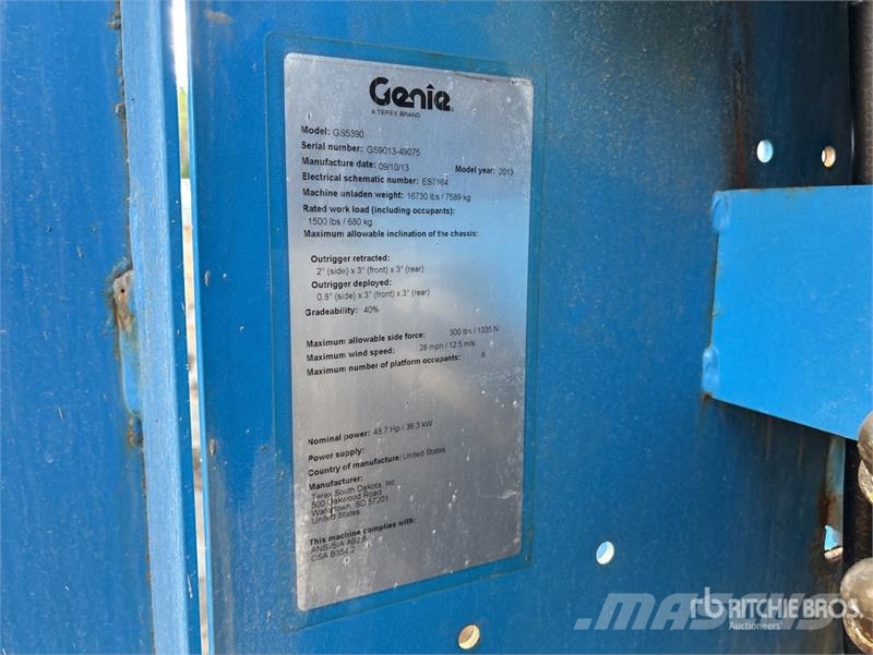 Genie GS-5390RT Scissor Lift Žirkliniai keltuvai