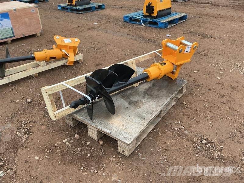 GIYI 34 in Excavator Auger - Fits Cat 305 (Unused) Навесные гидробуры