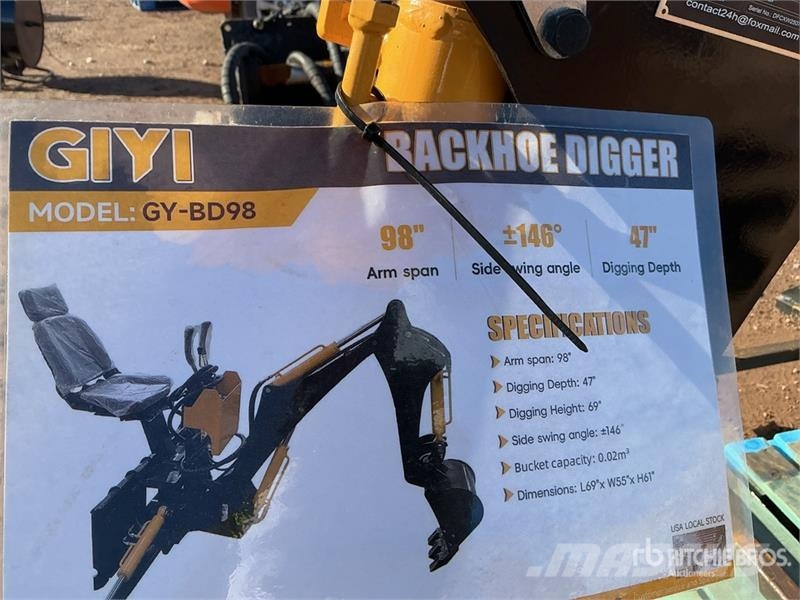 GIYI GY-BD98 47 in Skid Steer Backhoe (Unused) Beko kepçeleri