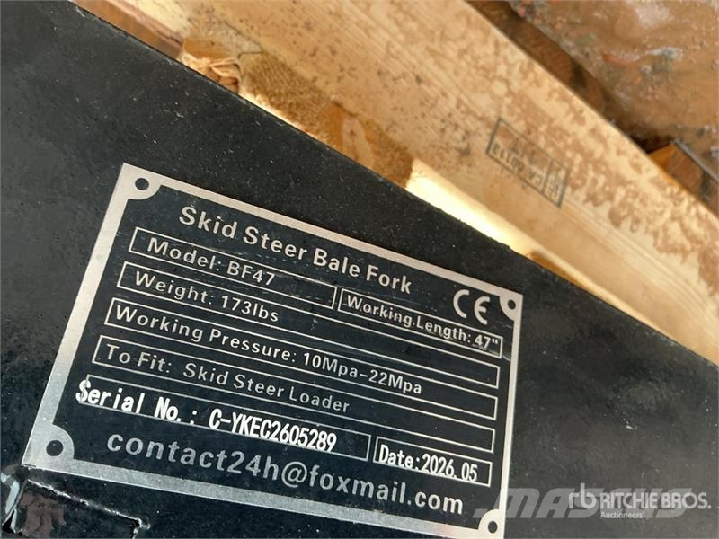 GIYI GY-BF47 47 in Skid Steer Bale Spear (Unused) Drugi deli