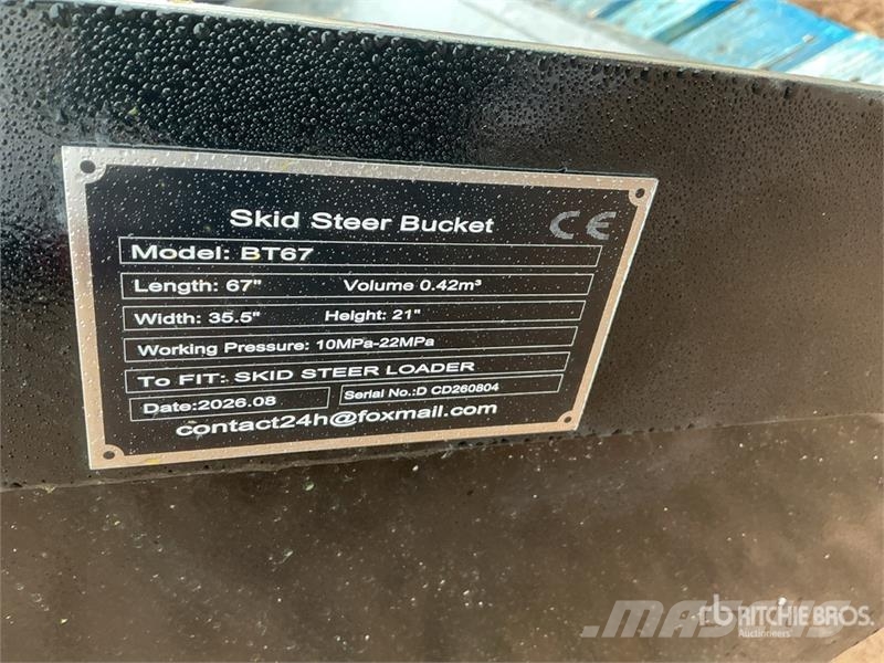 GIYI GY-BT67 67 in General Purpose Skid Steer Buck دلاء