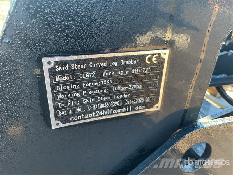 GIYI GY-CLG72 72 in Log Skid Steer Grapple (Unused Grapples
