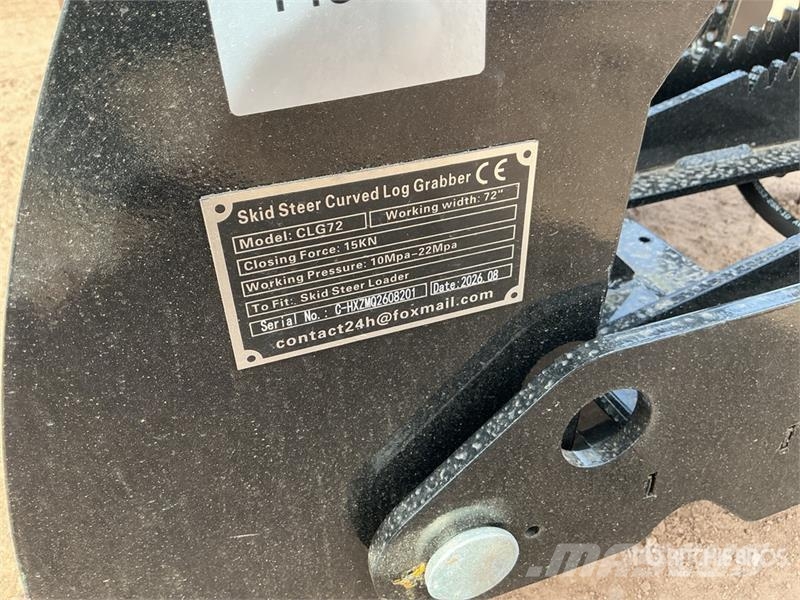 GIYI GY-CLG72 72 in Log Skid Steer Grapple (Unused Pinze